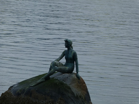 Imagini din Canada: sirena din Stanley Park