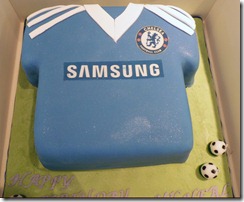 chelsea shirt birthday cake