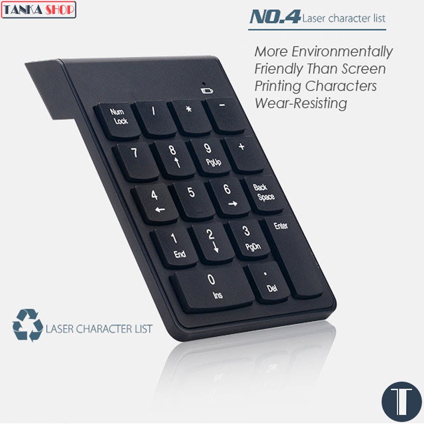 Bàn phím số không dây cho laptop Mini Number Keyboard Bàn phím số rời cho laptop