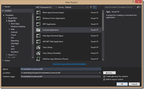 console-application-private-setter-entity-framework