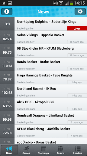 Basketappen Live