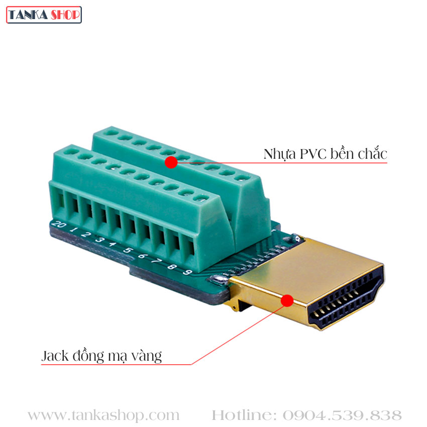 Đầu bấm cáp hdmi đực Đầu bấm cáp hdmi đực