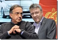 Sergio Marchionne e Maurizio Landini