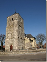 Raatshoven (Racour): Sint-Kristoffelkerk, 16de eeuw met toren uit de 15de eeuw