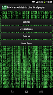 My Name Matrix Live Wallpaper