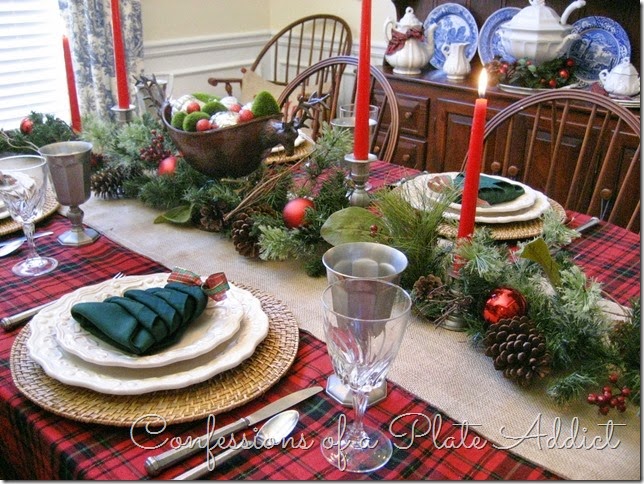 CONFESSIONS OF A PLATE ADDICT Pewter and Plaid Christmas Tablescape CONFESSIONS OF A PLATE ADDICT Pewter and Plaid Christmas Tablescape