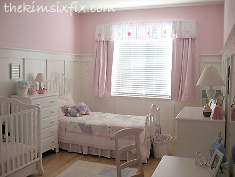 Pink shared girls room