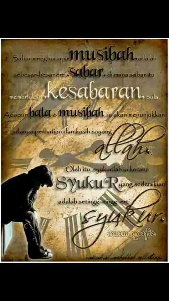 Sabar Dan Syukur Mutiara Kata