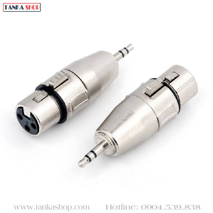 Jack chuyển 3.5 sang XLR cái Jack chuyển 3.5 sang XLR cái