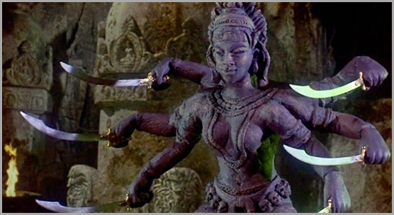 Kali is armed and dangerous in THE GOLDEN VOYAGE OF SINBAD (1973)