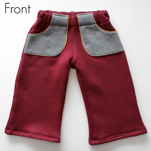 maroon pants front