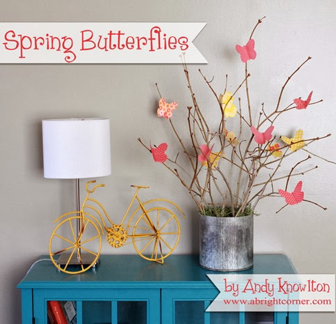 Spring Butterflies tutorial - cute fabric butterflies!