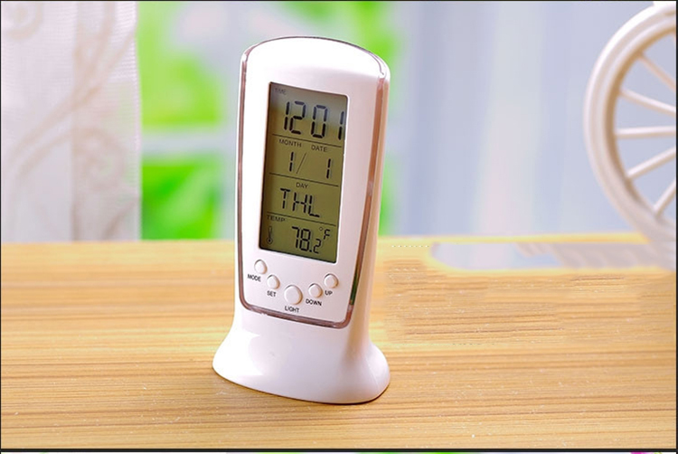 Đồng hồ điện tử đa năng kiêm nhiệt kế, lịch điện tử