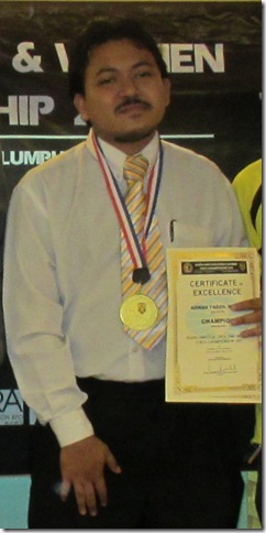 Ahmad Fadzil Nayan, Asian Amateur Champion 2011
