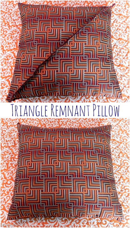 Triangle Remnant Throw Pillow