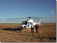 Helicopter flight from Marree South Australia over Lake Eyre