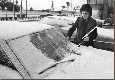 Weather blog  Snow in Tampa  Jan. 19  1977