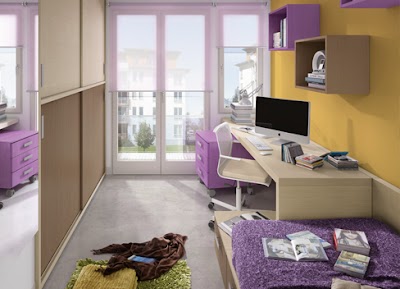 Dormitorio Home at Home con escritorio doble