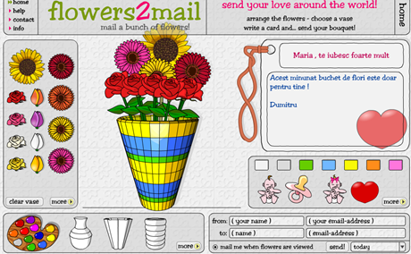 trimite flori virtuale cu mesaj