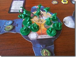 Star Craft Board Game - Zerg massing for an attack Star Craft Board Game - Zerg massing for an attack