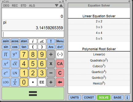 equation solving calculator