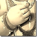 Krishna's lotus hand