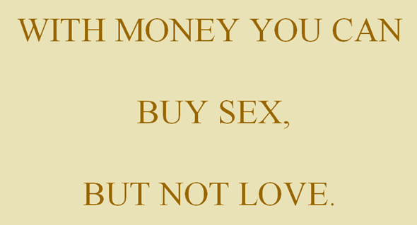 can money buy love