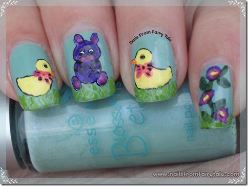 easter bunny with chickens 4