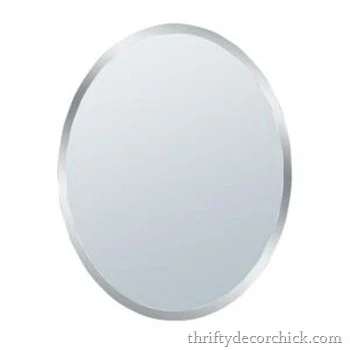 oval beveled mirror