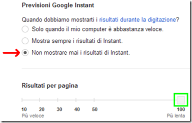 Google come aumentare i risultati di ricerca per pagina