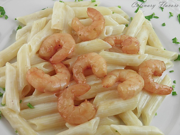 Pasta Alfredo with Shrimps.JPG