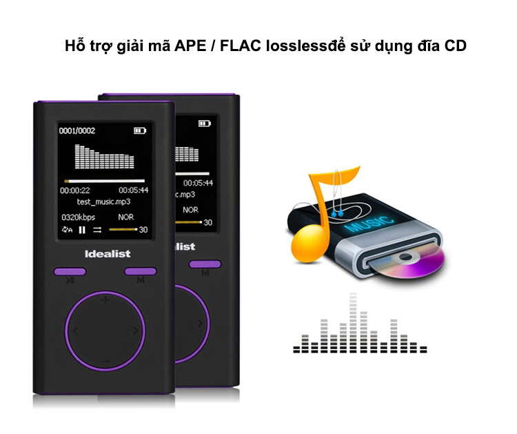 Máy nghe nhạc MP3 Hifi Lossless Idealist S1811 Idealist S1811