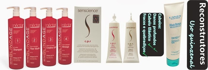 Produtos pra Reconstrução de uso Semanal Produtos pra Reconstrução