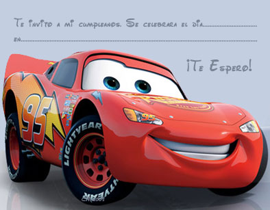 20 Tarjetas De Cumpleaos De Cars  2367 Invitaciones Y