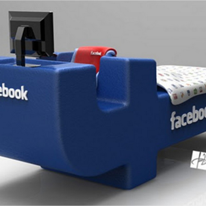 Increíble diseño de cama de Facebook