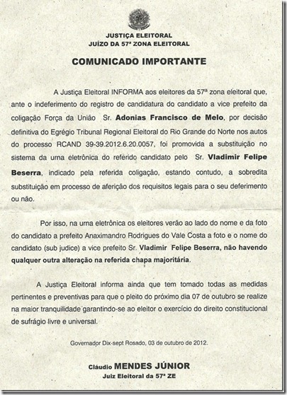 comunicado