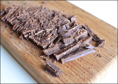 chopped chocolate