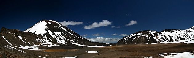 The South Crater, Mount Ngauruhoe and Mount Tongariro