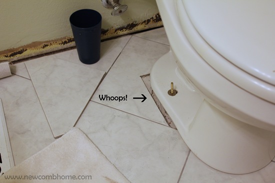 Newcomb Home Measure Twice Cut Once Newcomb Home Measure Twice Cut Once, How To Cut Tiles Around Toilet