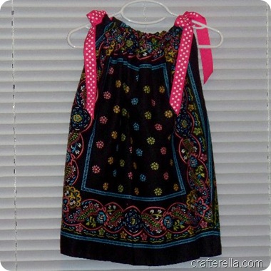 bandanna dress black