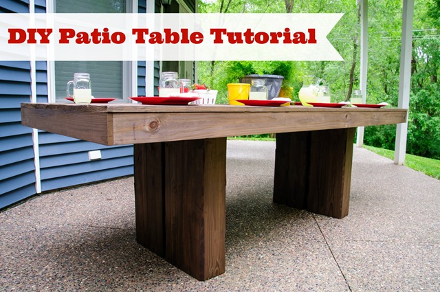 DIY Patio Table Tutorial from Decor and the Dog
