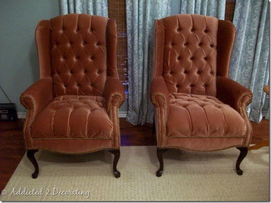 wingback chairs before