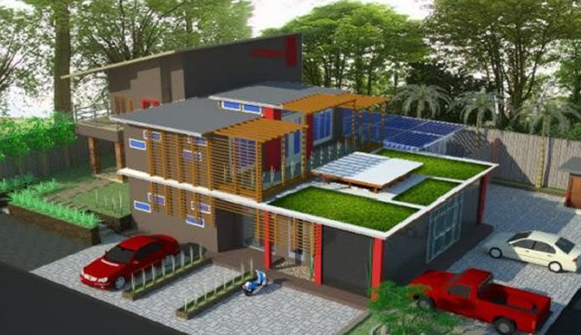 model datar atap rumah minimalis