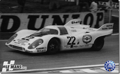 1971 24 HEURES DU MANS #22 Porsche (Martini Internatinal Racing Team) Helmut Marko (AUT) - Gijs Van Lennep (NL)   res01