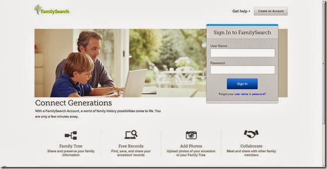 RootsMapper FamilySearch Login Page RootsMapper FamilySearch Login Page