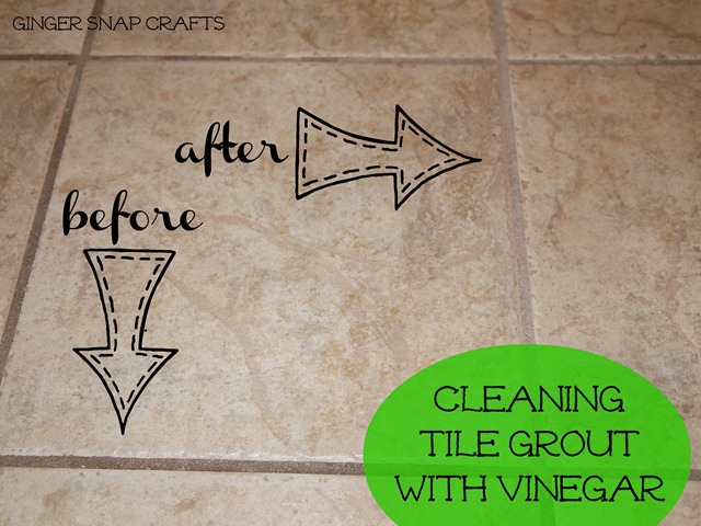 cleaning tile grout with vinegar