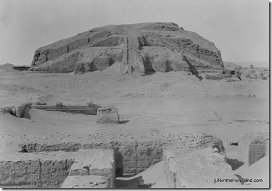 Ur, Ziggurat from east, mat13196 Ur, Ziggurat from east, mat13196