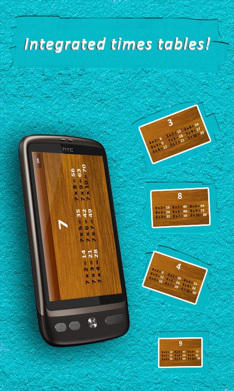 Android application 2x2=4 - Fun Times Tables screenshort
