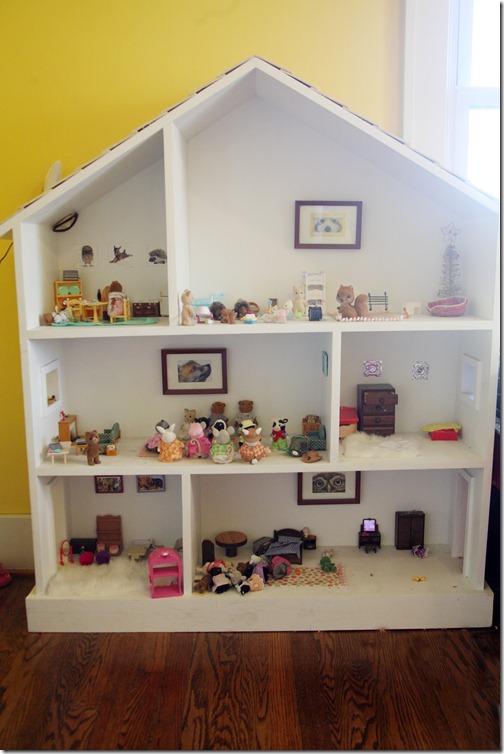 Ana White Dollhouse Bookcase