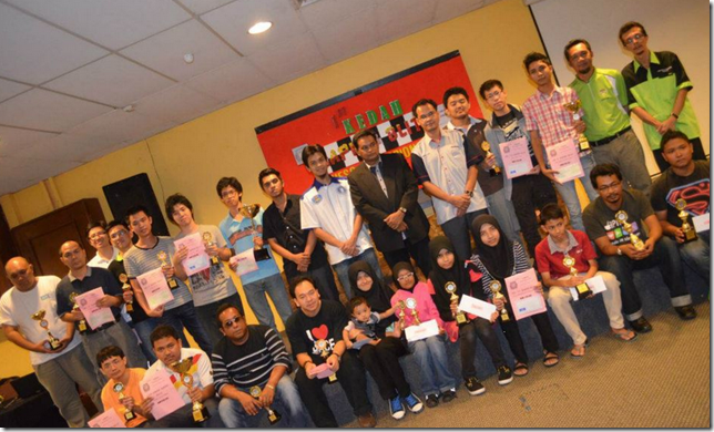 Winners, Arbiters, Organisers of Kedah Chess Rapid 2013